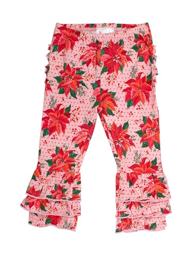 Image of RuffleButts Baby /Toddler Girls Stretchy Flare Pants w /Ruffles