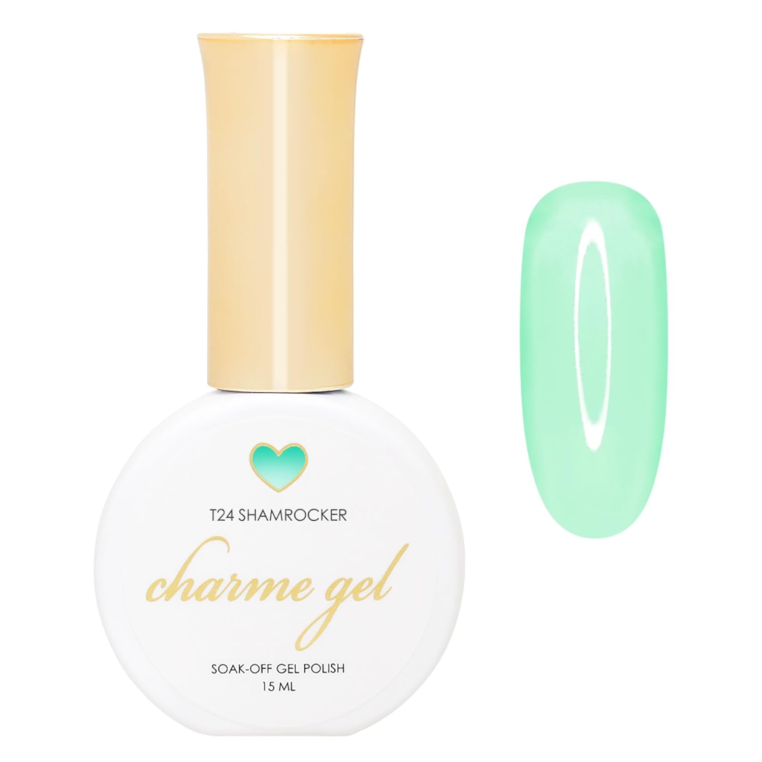 Daily Charme Pastel Tinted Glass Gel Nail Polish / (6 colors), Soak Off UV LED Gel Nail Polish Set, Home DIY/Nail Salon Manicure (15 ml/Bottle)