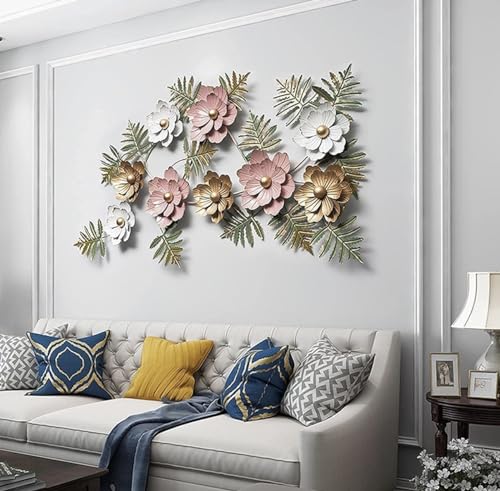 Image of ZasaDecor Iron Metal Wall Art Hanging (Multicolour, 43 X 25 Inch)