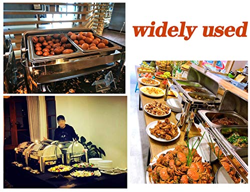 ksamwjf Elektrische Speisenwärmer für Partys und Buffets, Chafing Dish, 9L Kommerzieller Buffetwärmer Catering… – Bild 3