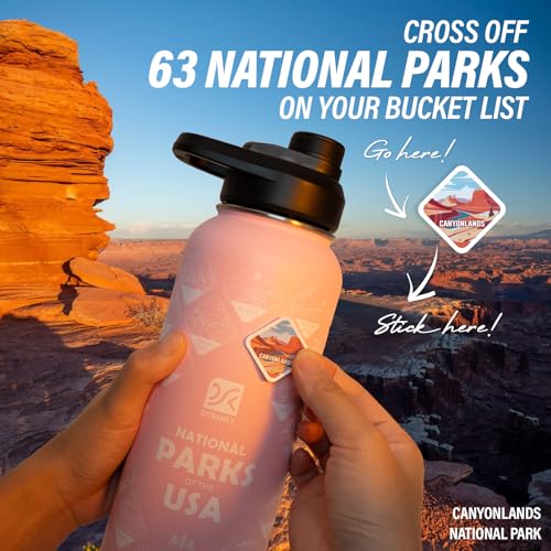 40 oz Insulated Water Bottle | Thickened Stainless Steel Vacuum Metal | Portable Sports Water Jug for Gym and Hiking with Straw, Carrier Bag, Handle Strap | BPA-Free 40 oz