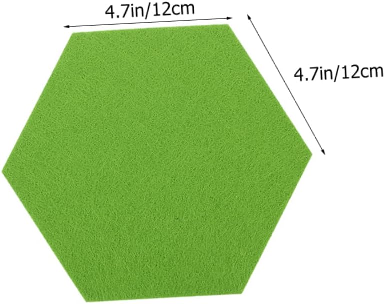 Soundproof Felt Decorative Panel 24pcs Hexagon Bulletin Board Classroom Office Wall Protectors