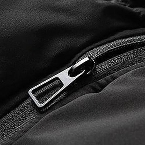 Chaleco para hombre abrigo contra el viento frío con capucha extraíble ajustable 4