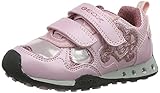 Geox JR New Jocker Girl Lighted Fashion Sneaker (Toddler/Little Kid/Big Kid),Pink,35 EU (3.5 M US Big Kid)