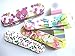 12 PCS Double Mini Sided Professional Nail Files Nail Buffer Slim Crescent Grit