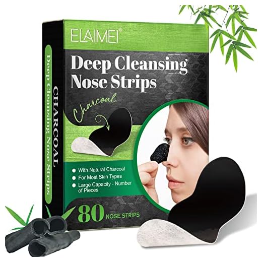Nose Mitesser Pore Strips , 80 Stück Nasen Mitesser Strips, Clear up Nasenpflaster Mitesser, Mitesserentfernung, tiefe Reinigung der Nasenporenstreifen für Frauen und Männer