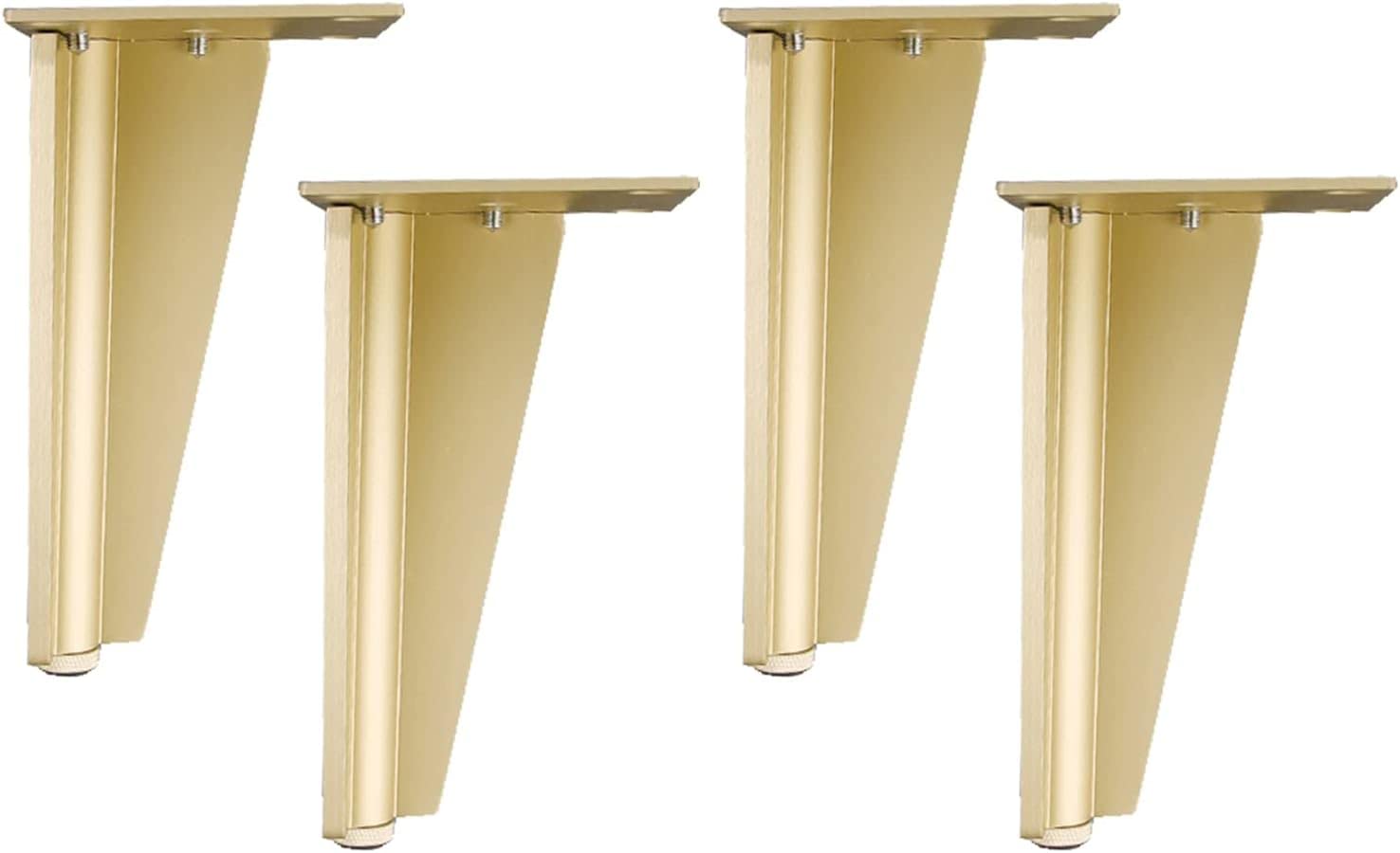 piedini per mobili. Gambe for mobili regolabili Gambe di supporto for mobili in lega di alluminio Gambe for mobili Gambe for divani e comodini Gambe for tavoli da appoggio Gambe in metallo 4 pezzi(25c