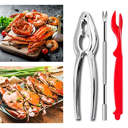 24Pcs Seafood Tools, Crab Crackers Nut Cracker Forks Set, Opener Shellfish Lobster Leg Sheller Knife Kitchen Accessories #TOP3
