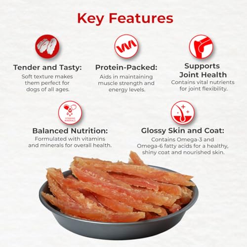 Image of Drools Puppy & Adult Roast Strips Dog Treats 70g | Real Chicken Flavour | Rich in Protein | No Artificial Preservatives | Best for Training & Bonding