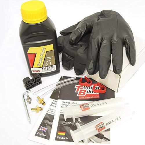 Kit de Purga TB para Frenos de Disco SRAM/Avid (Incl. Bleeding Edge) - Kit de Servicio Que Incluye líquido de Frenos Dot 5.1 Cover