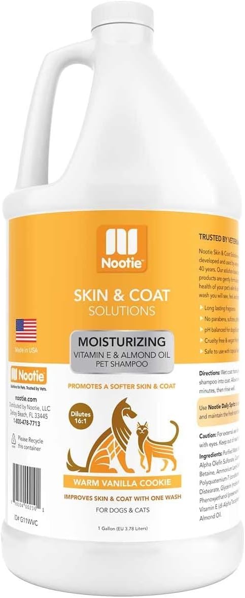 Warm Vanilla Cookie Scented Dog Grooming Concentrated Shampoo Gentle Cleansing (1 Gallon)