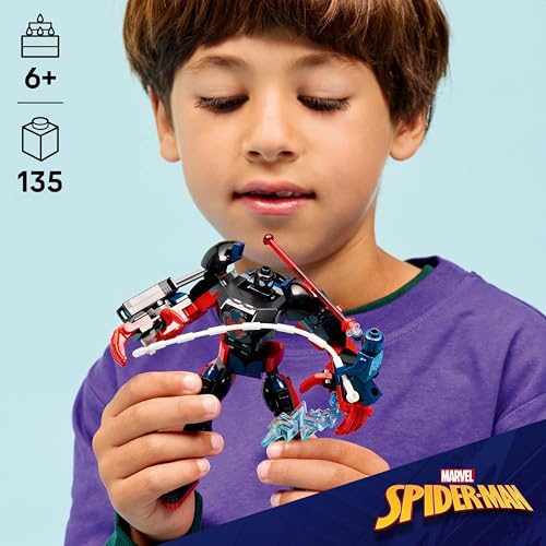 Image of LEGO ǀ Marvel Miles Morales Mech vs. Spider-Man 2099 - Fully Jointed Super Hero Building Toy - 76337