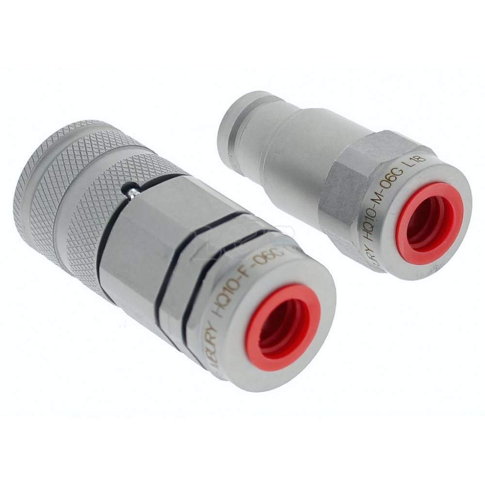 L&S Engineers Hydraulic Flat Faced Coupling Set 3/8" Bsp
