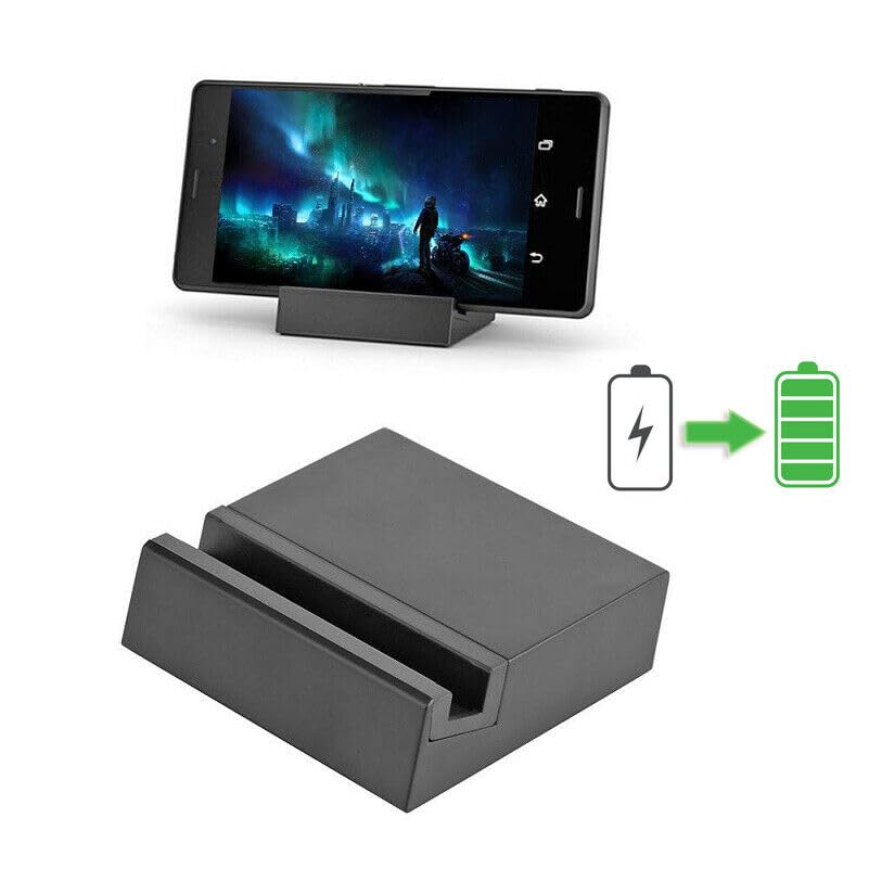 Image of Z1 Dock Cradle Charging Stand for Sony Experia Mobile Phone, Charge & Sync Desktop Dock, Hands-Free Viewing, Black