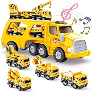 EUTOYZ Toys for 2 3 Year Old Boy, Toy Cars Construction Toy for 2-6 Year Old Boy Toy Age 1-6 Digger Truck Toy Birthday Xmas Gifts for 1-6 Year Olds Car Toys Age 1-6 Year Old Toddlers Cars