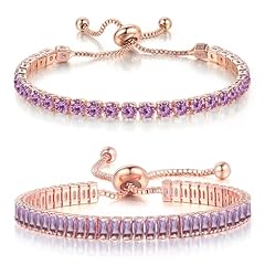 Rose Gold-Purple CZ