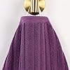 Cotton 2-Piece Solid and Ribbed Bath Towel Set, Bath Towels- 27" x 54", Plum by Superior #4