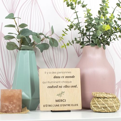 CONTRAXT Cadeaux pour Remercier des Personnes Spéciales. Cadeaux Originaux Carte de Remerciement en Bois pour anniversaires d'amis hommes femmes cartes de remerciement (Merci) – vue 6