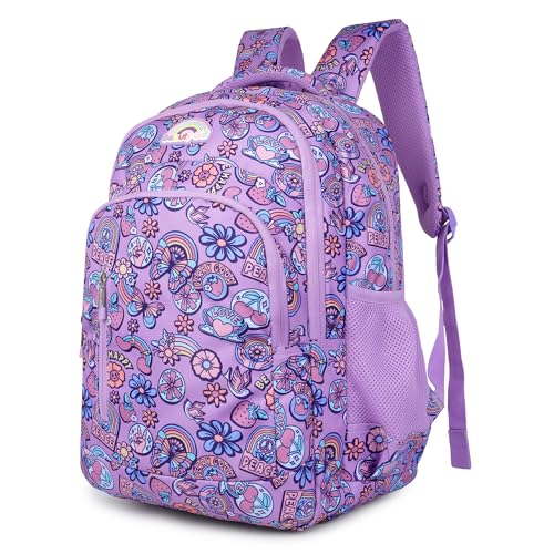 Image of BEAUTY GIRLS BY HOTSHOT |SCHOOL BAG|TUTION BAG|COLLEGE BACKPACK|FOR GIRLS & WOMEN|18 INCH|32 L WATER RESISTANT |SCHOOL BAG FOR GIRLS