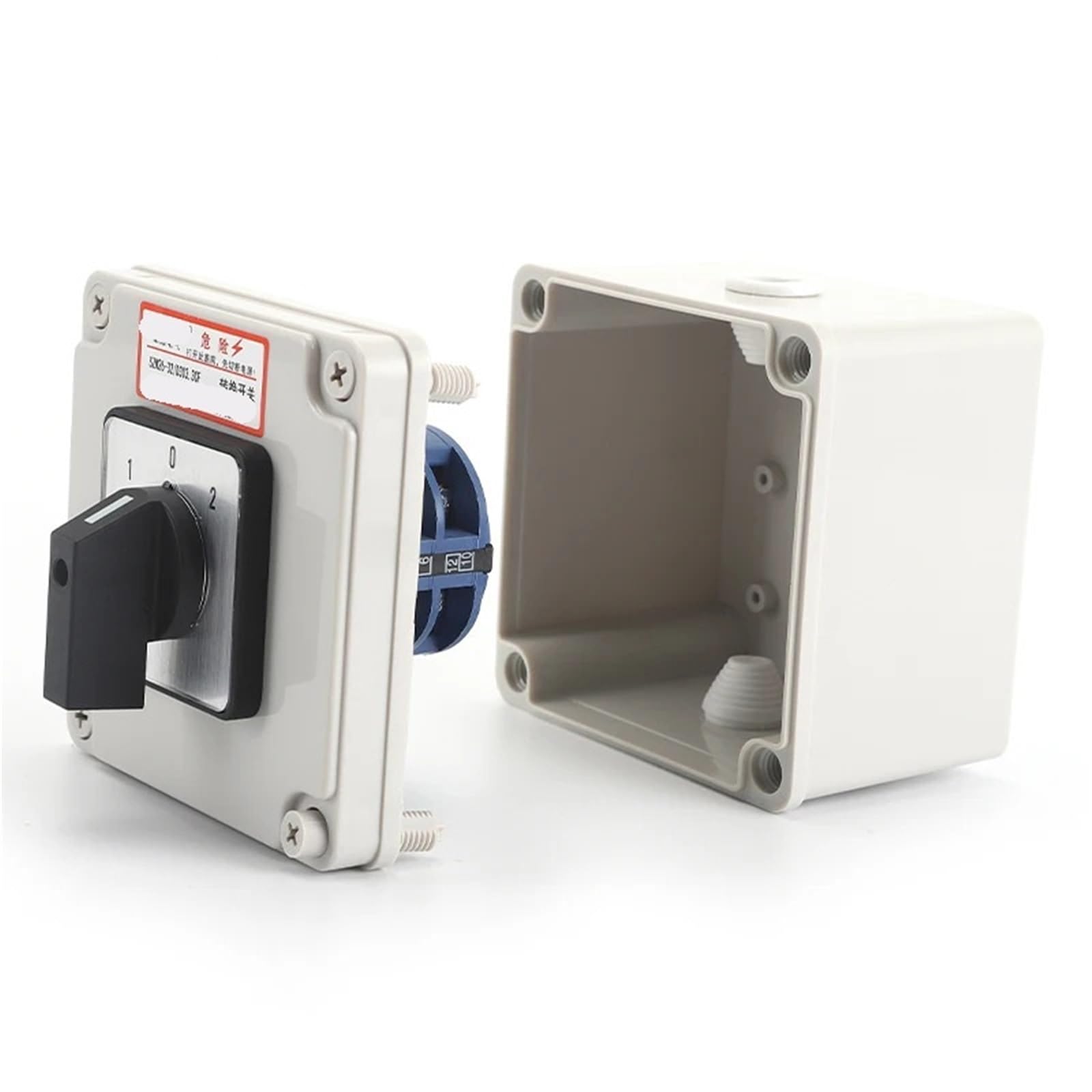 Interrupteur rotatif 3 positions inverseur de source triphasé 32A LW26