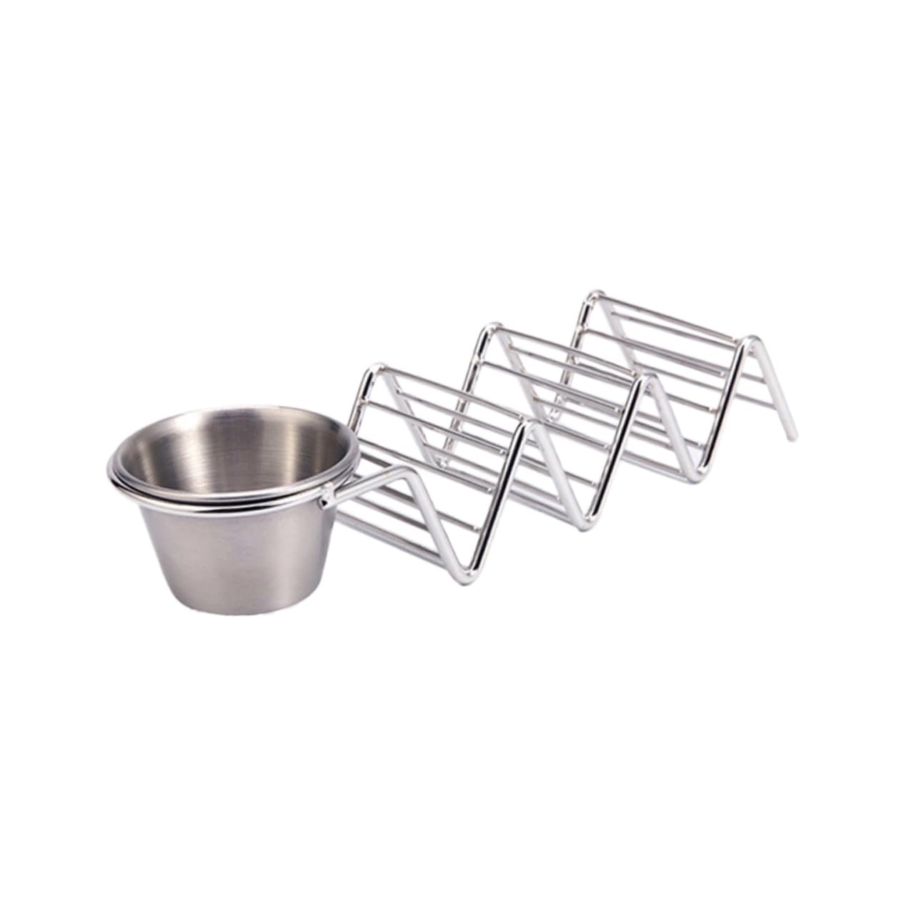 SOLUSTRE Sturdy Taco Rack Mexican Pancake Holder 304 Steel Acid for Restaurant Use