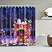 Frohe Weihnachten Weihnachtsmann Schneemann Hirsch Badezimmer Duschvorhänge Frabic Wasserdichter Polyester Badezimmervorhang A16 90x180cm