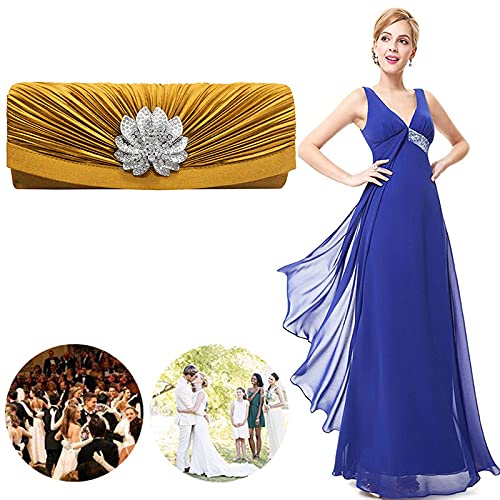 Image of Goclothod Evening Clutch Handbag Women Fashion Crossbody Shoulder Bag Chain Purse