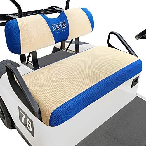 10L0L Universal Golf Cart Seat Covers Dress UP Older Golf Cart Durable Breathable Material Fit Like a Glove for EZGO TXT RXV Club Car DS, Easy to Install