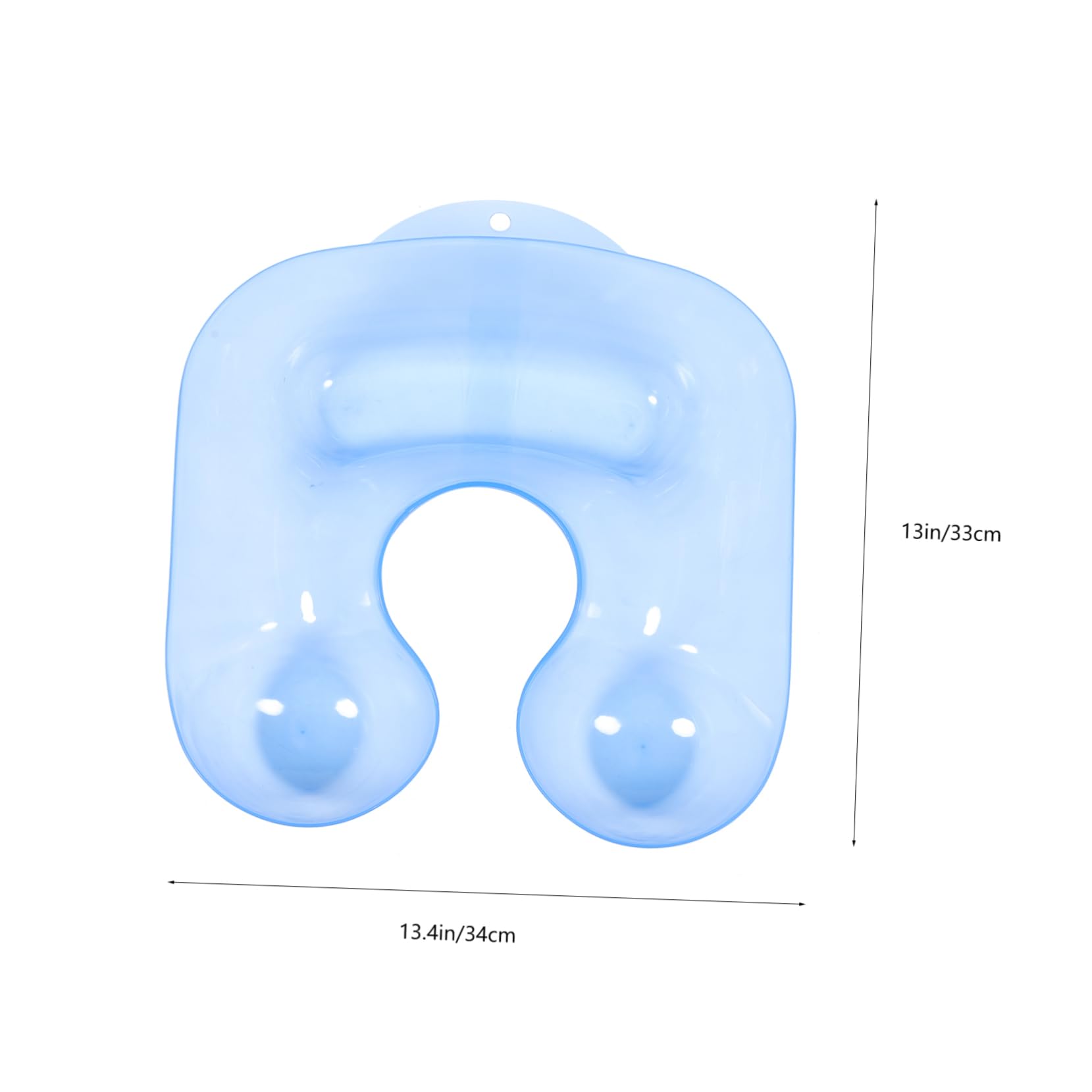BUTIFULSIC Hairdressing Shoulder Rest Hair Sink Salon Neck Tray Hair Color Neck Tray Hairstylist Must Haves Neck Rest for Salon Coloring Sink Hair Rinse Basin Curly Hair Shampoo Plastic Blue