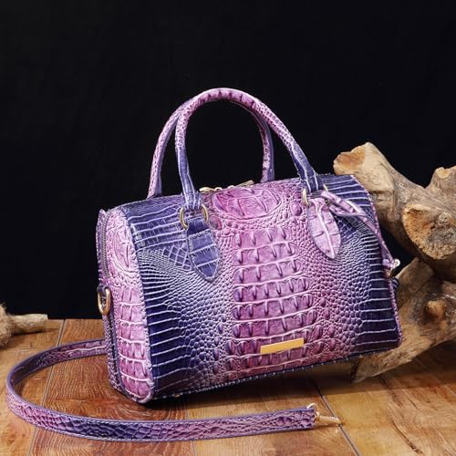 Image of Makcr Joacbv Top-Handle Crocodile Purses For Women Crossbody Leather Bags Trendy Large Capacity Tote with Shoulder Strap
