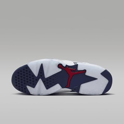 Retro 'Olympic' Air Jordan 6 Men's Shoes, White/Varsity Red, 8
