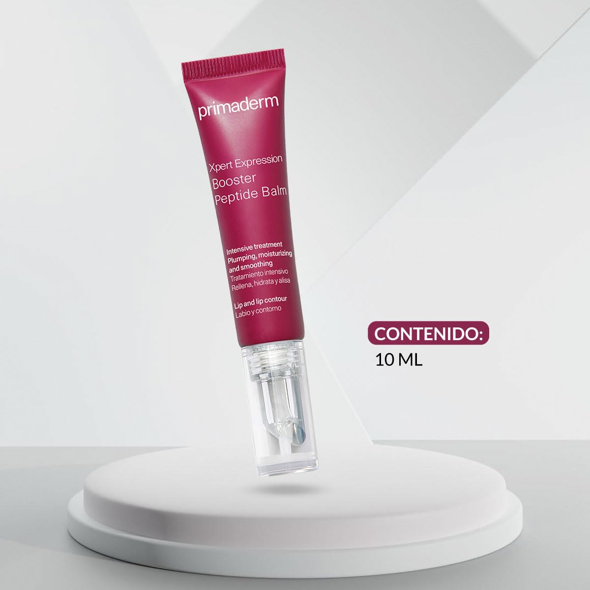 PRIMADERM – XPERT Expression Booster Peptide Balm 10 ml | Bálsamo voluminizador y rellenador de labios | Suaviza arrugas del contorno | Estimula ácido hialurónico | Hidratación intensa y firmeza