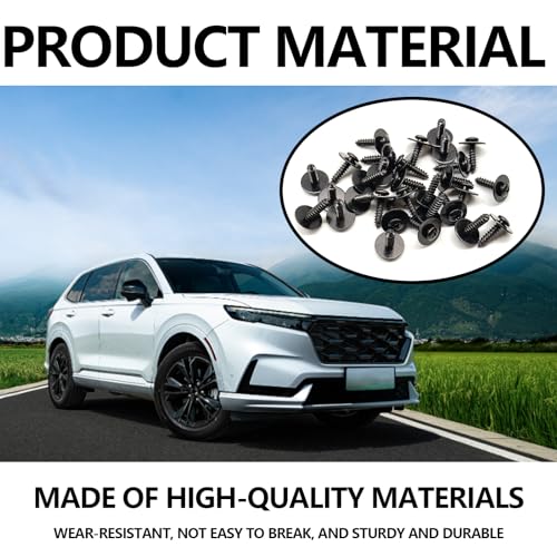 Image of 30PCS Fender Liner Splash Shield Wheelhouse Liner Screw, Compatible with Honda Accord Civic CR-V Element Fit Pilot Odyssey Prelude Acura ILX RDX TL TSX, 90114SE0000