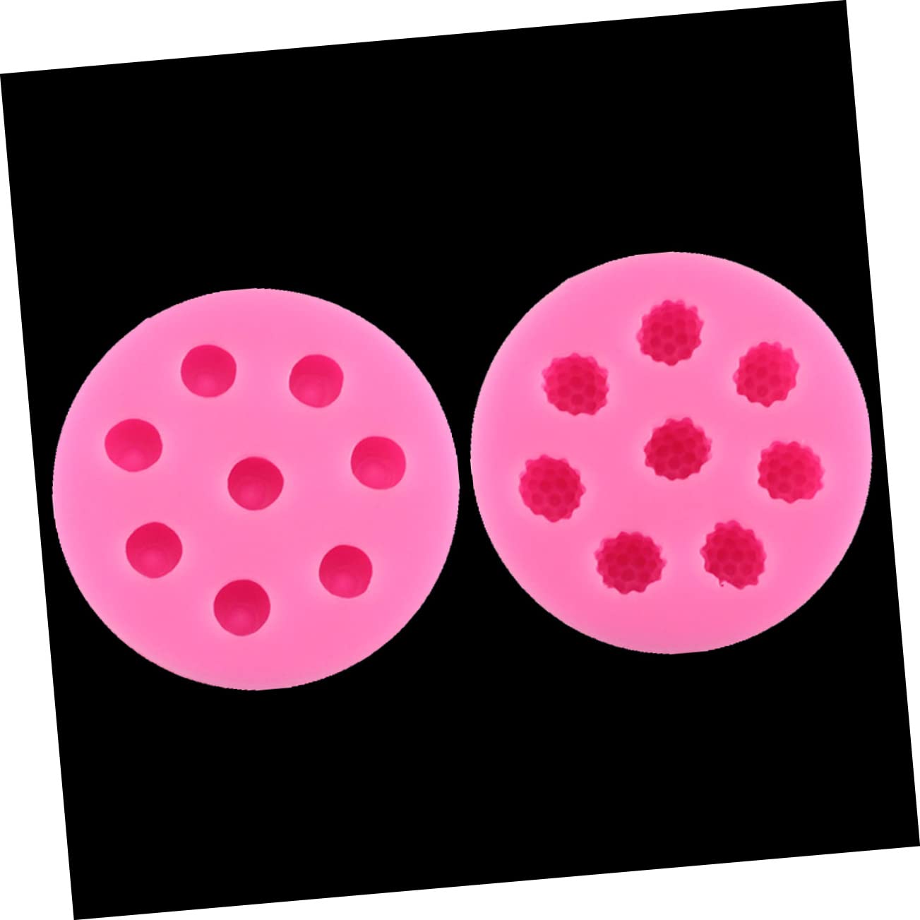 Amosfun 3 Stk Kuchenform Cupcake-Topper DIY-Form Cakesicles Schimmel Formen aus Kuchen Topper Silikonformen schokoladenform silikongießform Geleeform Kuchendekorationswerkzeug Rosa