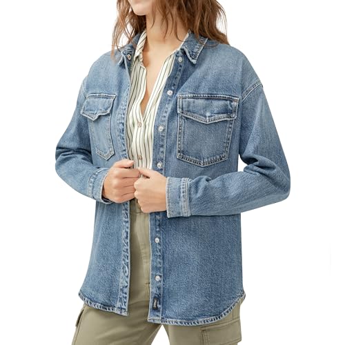 Silver Jeans Co. Women's Denim Shacket2