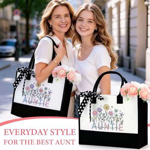 Image of Aunt Gifts for Women Best Auntie Gift Ideas Great Aunt Birthday Gifts for Aunts from Nephew Niece Kids Funny Best Aunts Ever Gift Set Cool Favorite Auntie Club Presents for Women Who Have Everything