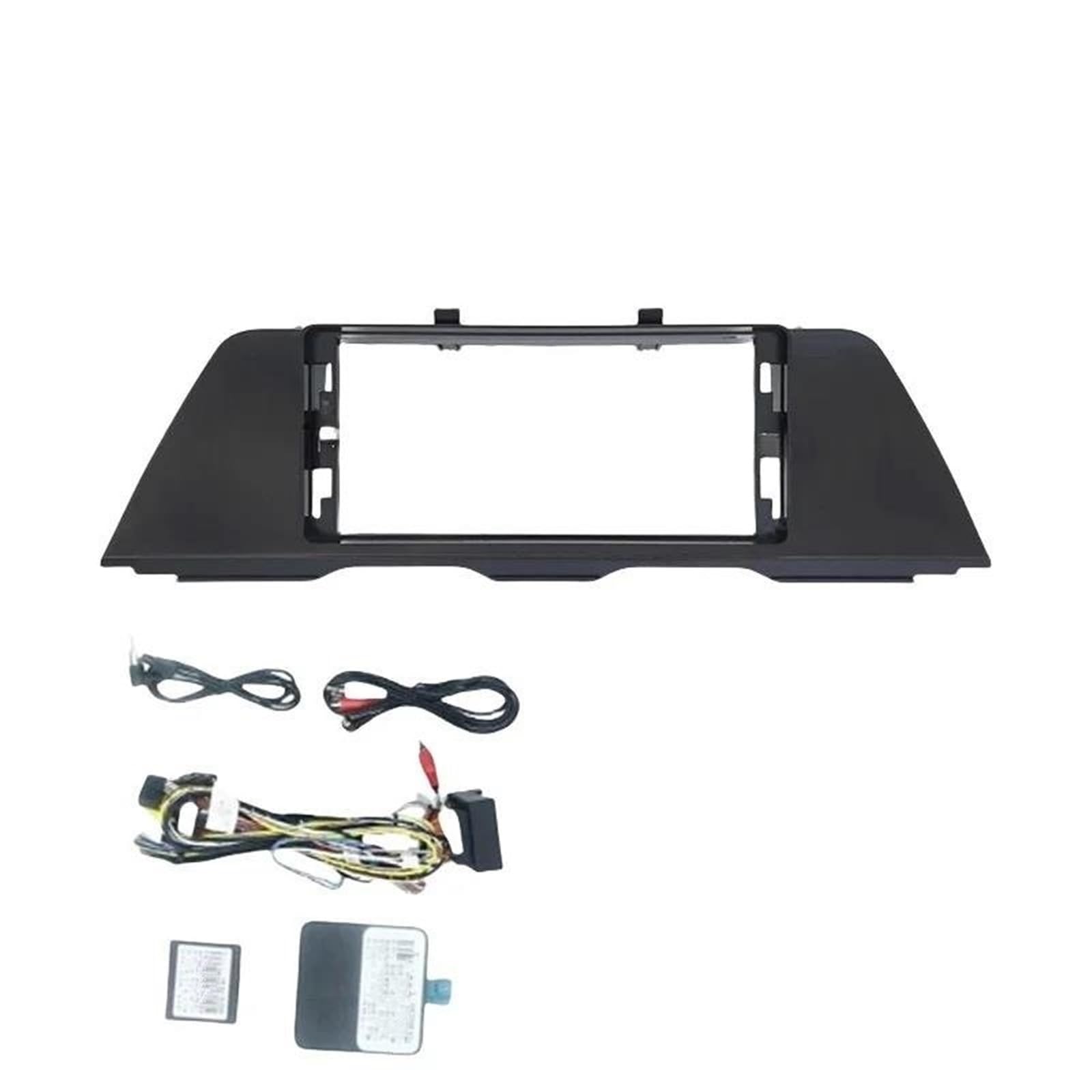 Marco de radio de coche Adaptador Fascia Marco Coche 12,3 Pulgadas Decodificador Caja Canbus Kit Panel Ajuste Tablero Radio Android Para 5 (F10 F11) 09-17(NBT)