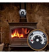 Houtkachelthermometer Magnetische, 0-500? Kachelthermometer met Aluminium Wijzerplaat, Thermomete...