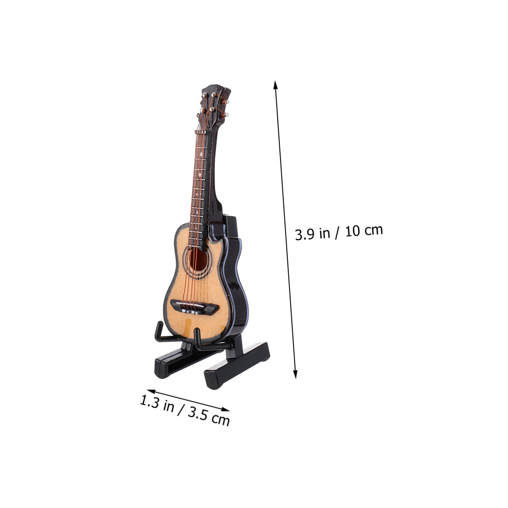 ibasenice Guitar Decor Miniature Electric Guitar Statue Desktop Ornament for Valentine's Day Christmas