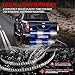 Tiannor 60 Inch Blue/White Strobe Light Strip 288LED Police Strobe Emergency Lights Bar Flexible Flashing Warning Hazard Light w/Waterproof for Police Firefighters Vehicles Trucks Car