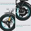 Electric Bike for Adults Teens, Folding E-Bike,Commuter City Foldable ebike with 560W Motor and Battery, Dual Disc Brakes,14" Compact Electric Bicycle with 24MPH Speed,3-Level Assist (Ebike-A1-Black) #5