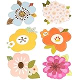 Reizende Blumen-Gruß-Karten eingestellt mit Umschlägen 6PCS
