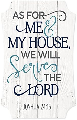 Wood Plaque As For Me And My House We Will Serve The Lord Wall Hanging Sign Home Decor