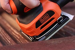 Stella Trading KA401LA-QS Levigatrice Orbitale 1/4 di Foglio con Piastra per Persiane, Senza Valigetta, 170 W, 230 V, Arancione/Nero