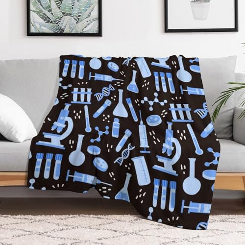 Anceky Lab Tools Science Throw Blanket for Couch Sofa Lightweight Fleece Plush Blankets Bed Home Living Room 30"x40" - Image 4