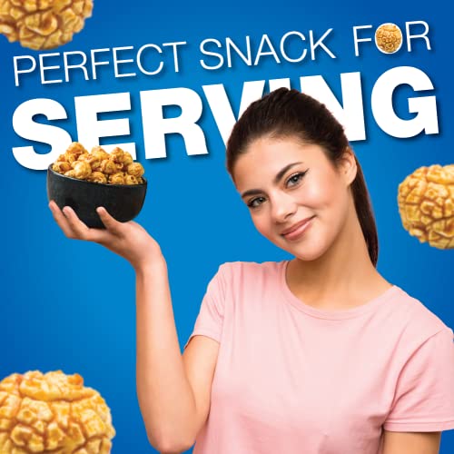 Image of Sea Salt Caramel Gourmet Popcorn, Ready-to-Eat, Non-GMO, 130g Tin | Handcrafted Sweet & Salty, Ready-to-Eat Mushroom, Caramel Snack,