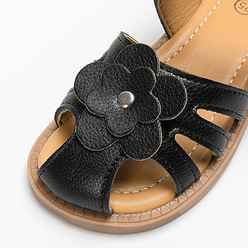 Image of Boys Girls Sandals Open Toe Breathable Princess Non-Slip Flats Summer Beach Lightweight Rubber Sole Sandals (Toddler /Little Kid)