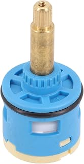 Válvula de ducha de 3 vías, cartucho desviador de flujo de repuesto con núcleo de cerámica para grifo mezclador de baño, 33 mm x 68 mm