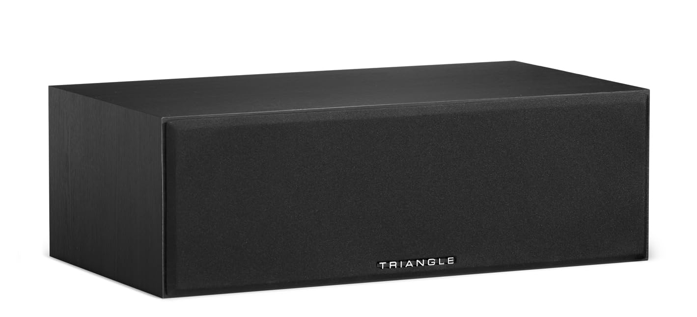 Triangle - Enceinte Centrale Home-Cinéma Voce EZ - 2 Voies - Puissance Admissible 60W - Rendement 91 DB/W/m - Bass Reflex - 510 x 168 x 290 mm - Noir Cendré (Pièce)