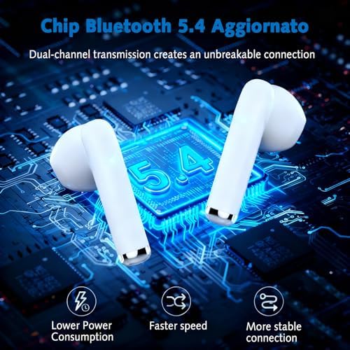 Wireless Earbuds, Bluetooth 5.4 HiFi Stereo,Wireless Earphones with 4 ENC Noise Cancelling Mics,58H Playtime Bluetooth Earbuds,Touch Control Ear Buds,IP7 Waterproof Wireless Headphones for Android/iOS - 2